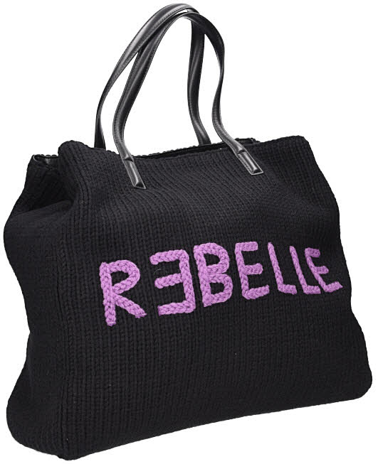 REBELLE Dolly Shopping M Warm Black/Violet schwarz