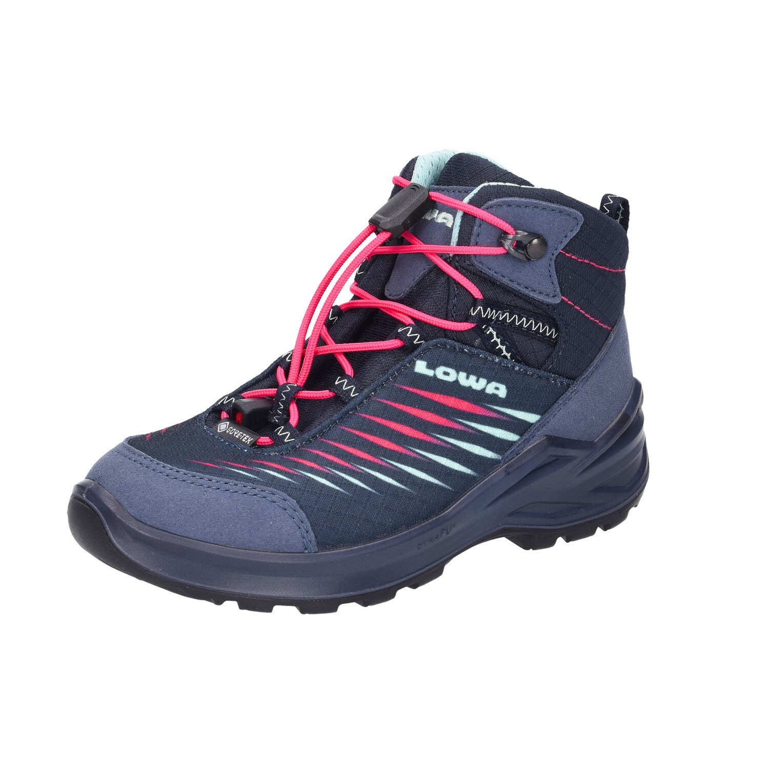 Lowa ZIRROX II Gore Tex MID Navy/Pink blau