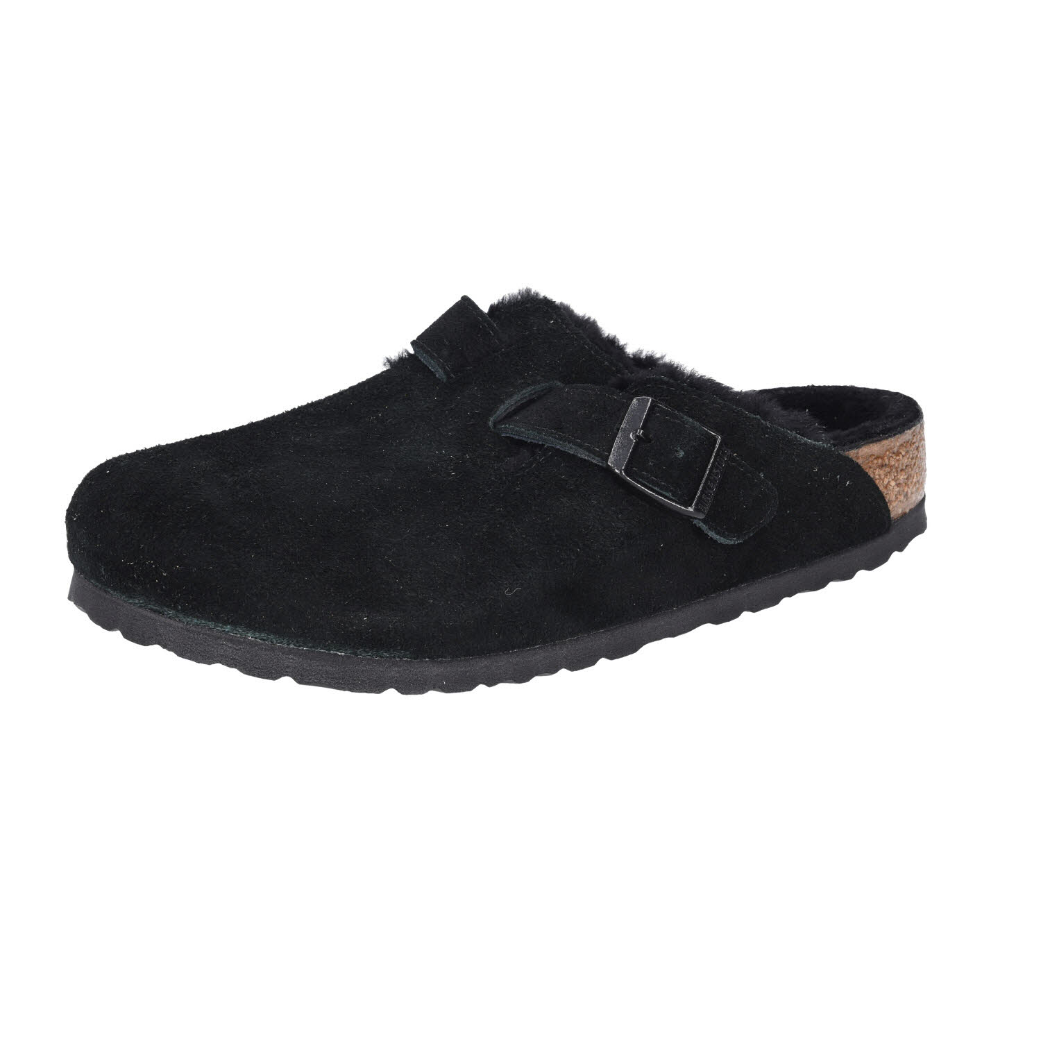 Birkenstock Boston Shearling LEVE Black LAF schwarz Bikenst normal