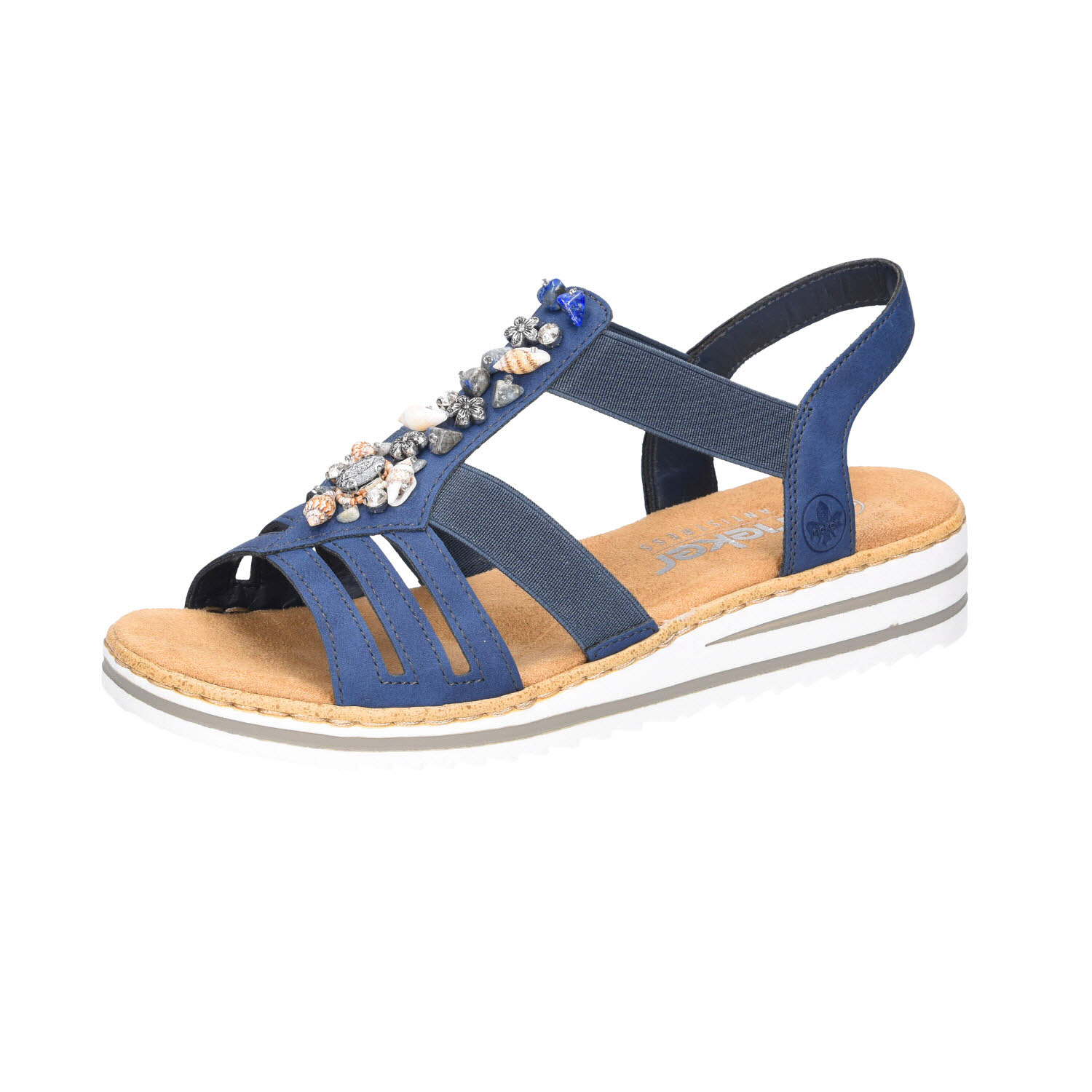 Rieker Sandalen Morelia Jeans blau Weite F