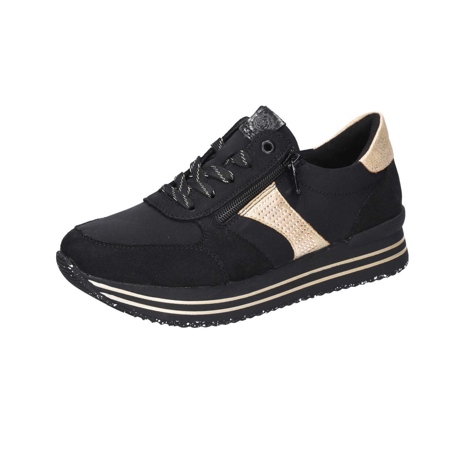 Remonte Plateau Sneaker schwarz Weite G