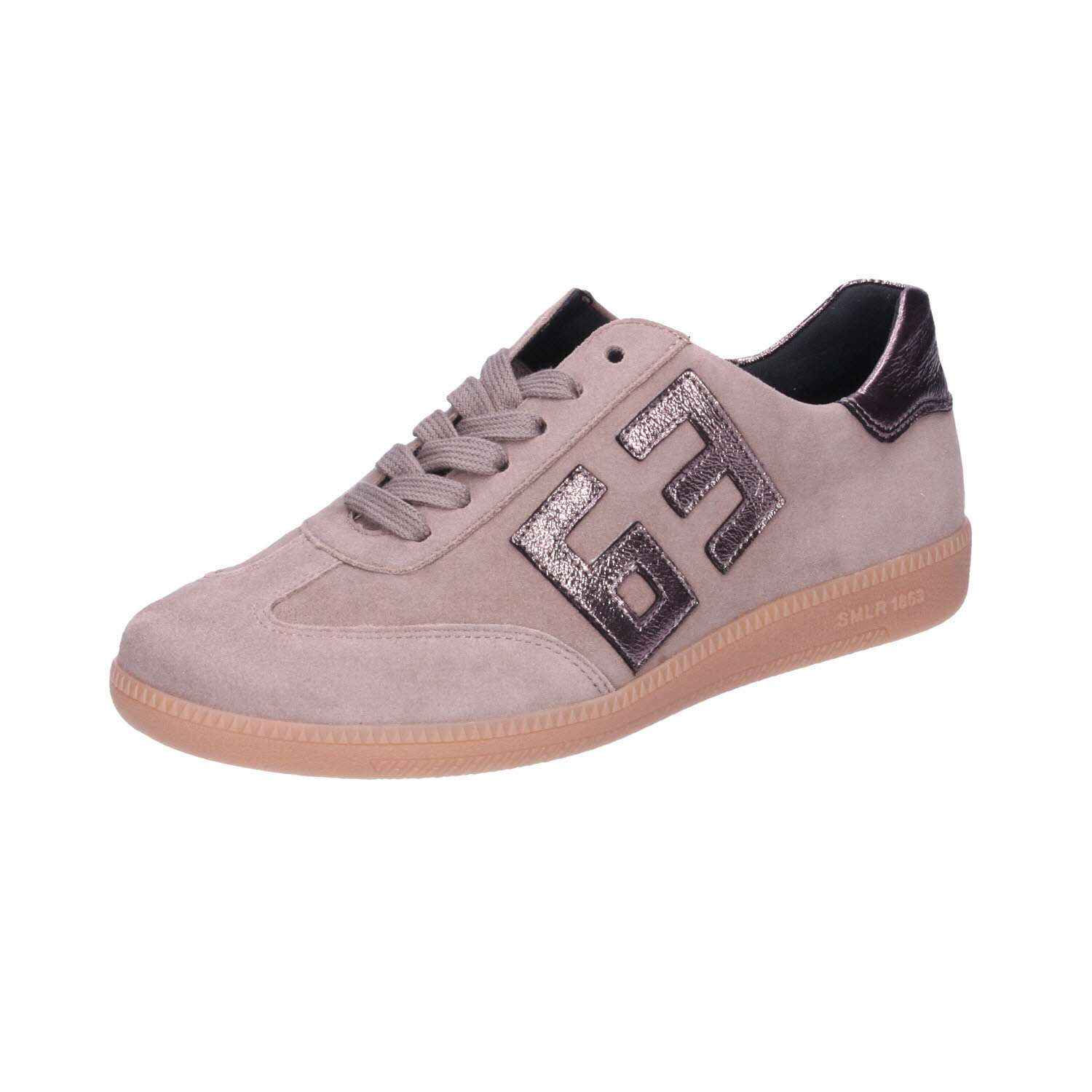 Semler Steffi Edel Retro Sneaker Taupe-Caramel braun Weite H