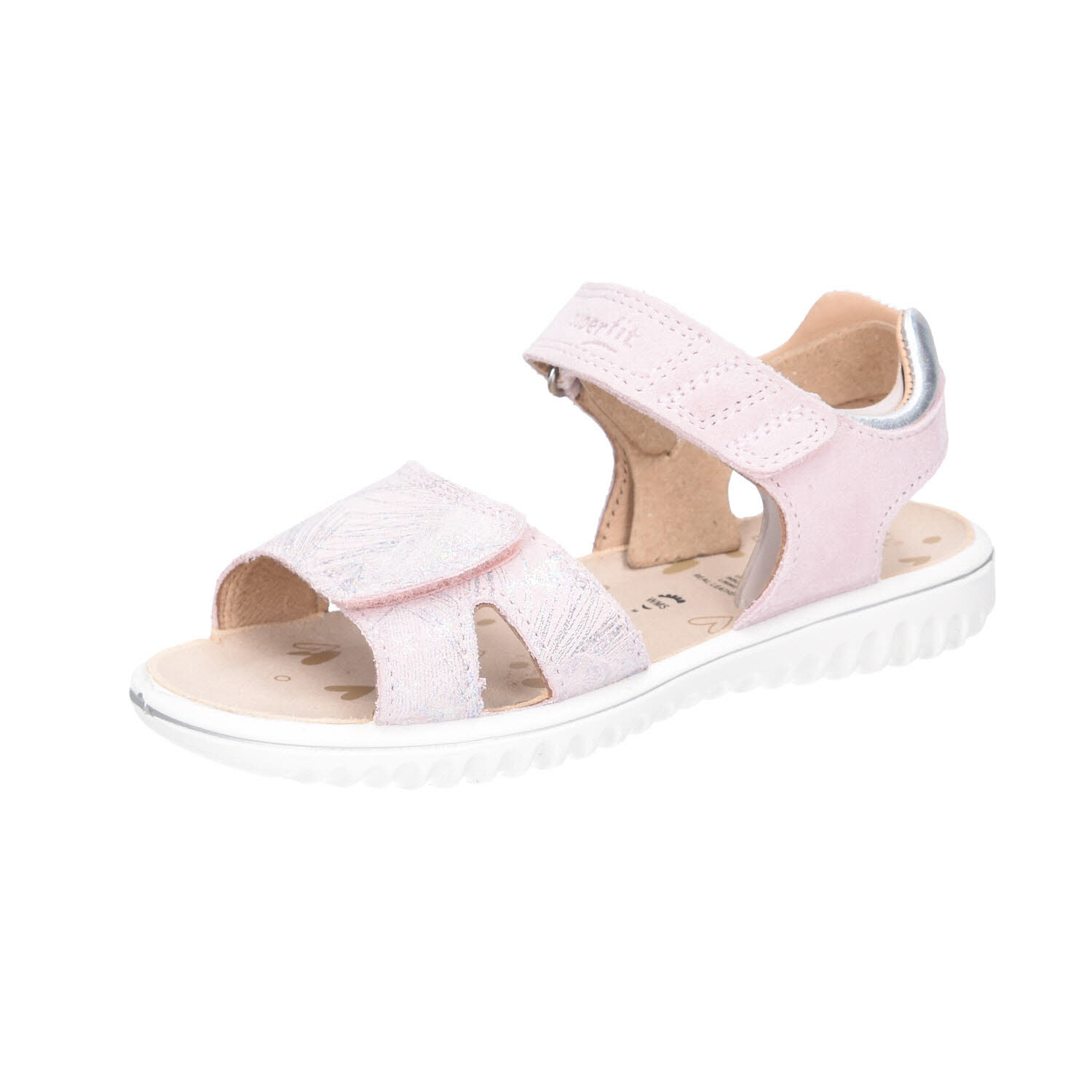 Superfit SPARKLE Velourleder Rosa/Silber rot WMS-Mittel