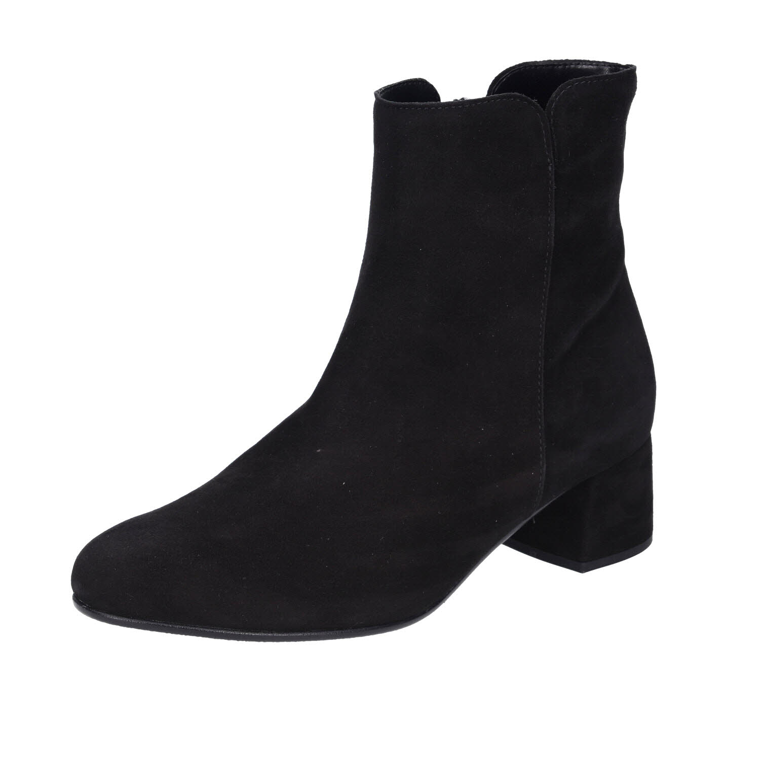 Gabor Stiefelette Black Samtchevreau schwarz Weite F