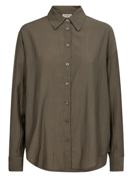 FREE/QUENT Elodie Maxi Bluse Morel braun Bild 1