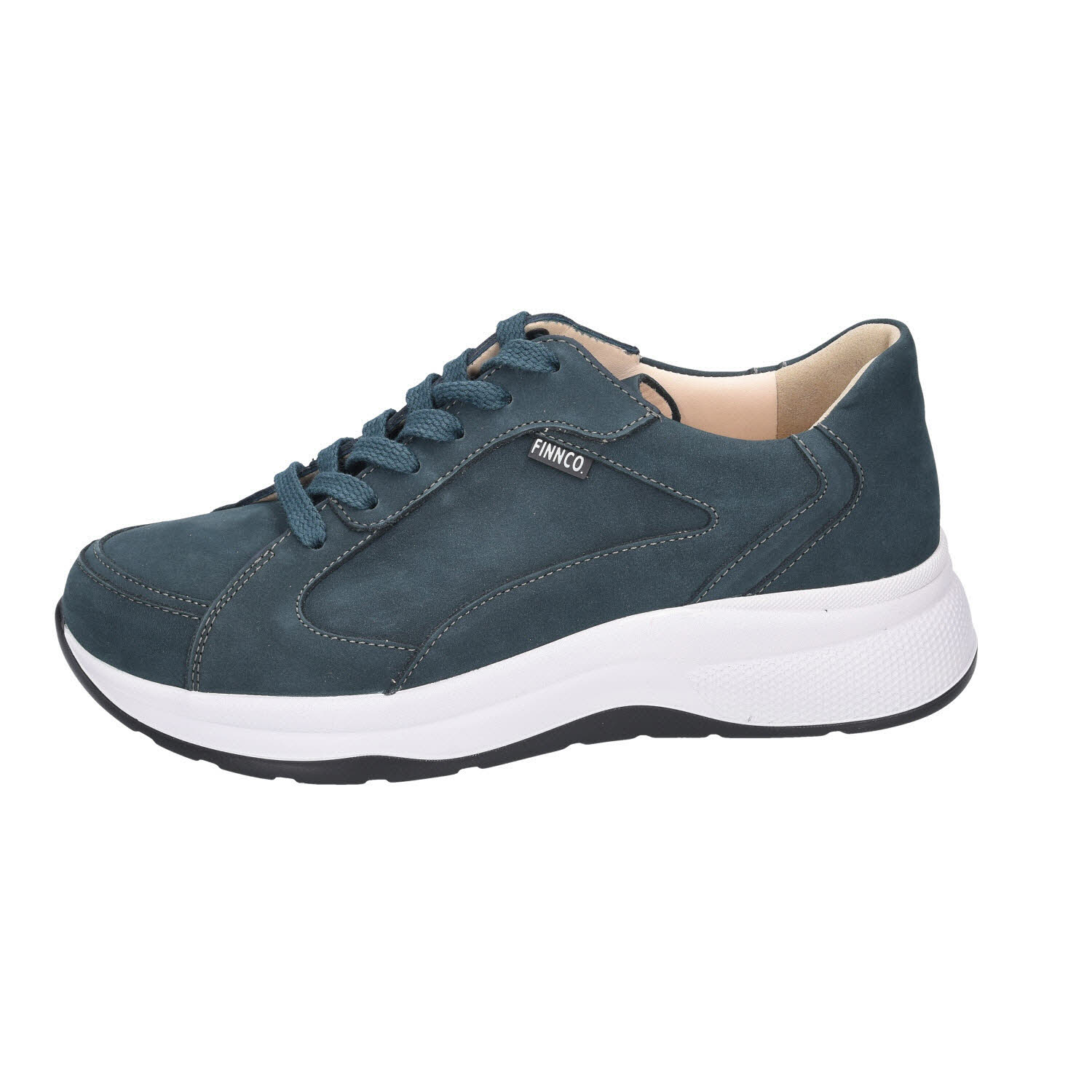 FinnComfort Piccadilly Oilbuk Petrol blau Weit Bild 4