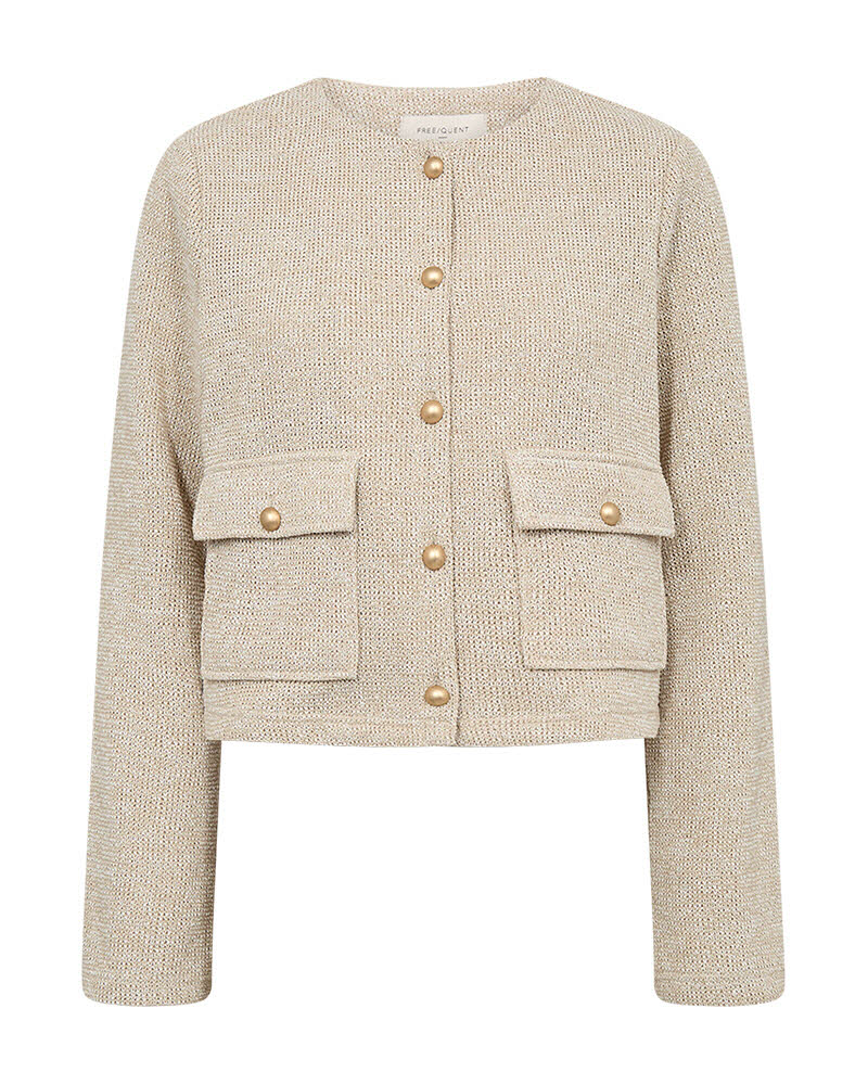 FREE/QUENT Zale Jacket Silver Mink Melange beige
