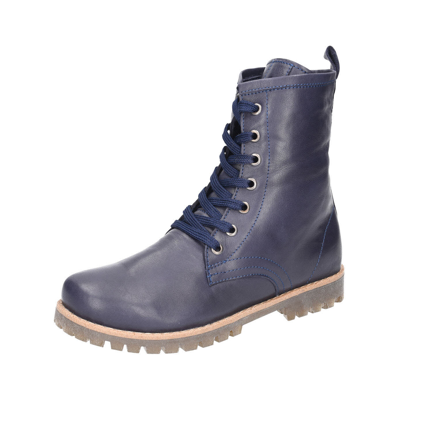 Andrea Conti Boots Leder Dunkel blau