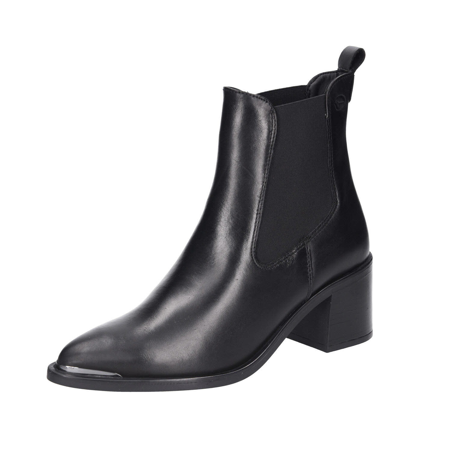 Tamaris Chelsea Boots Black Leather schwarz