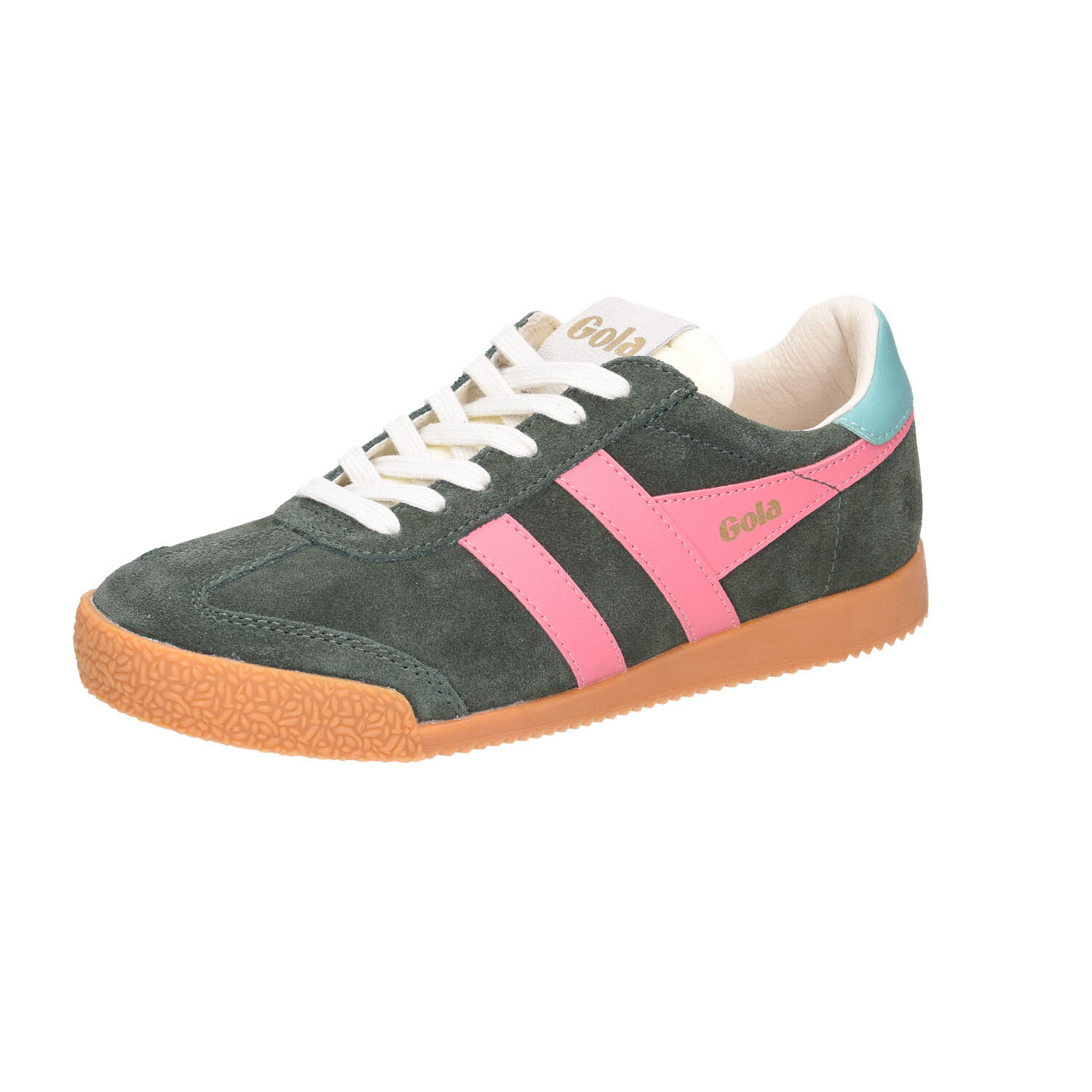 Gola Elan Dark Khaki Bubblegum Sea Mist grün