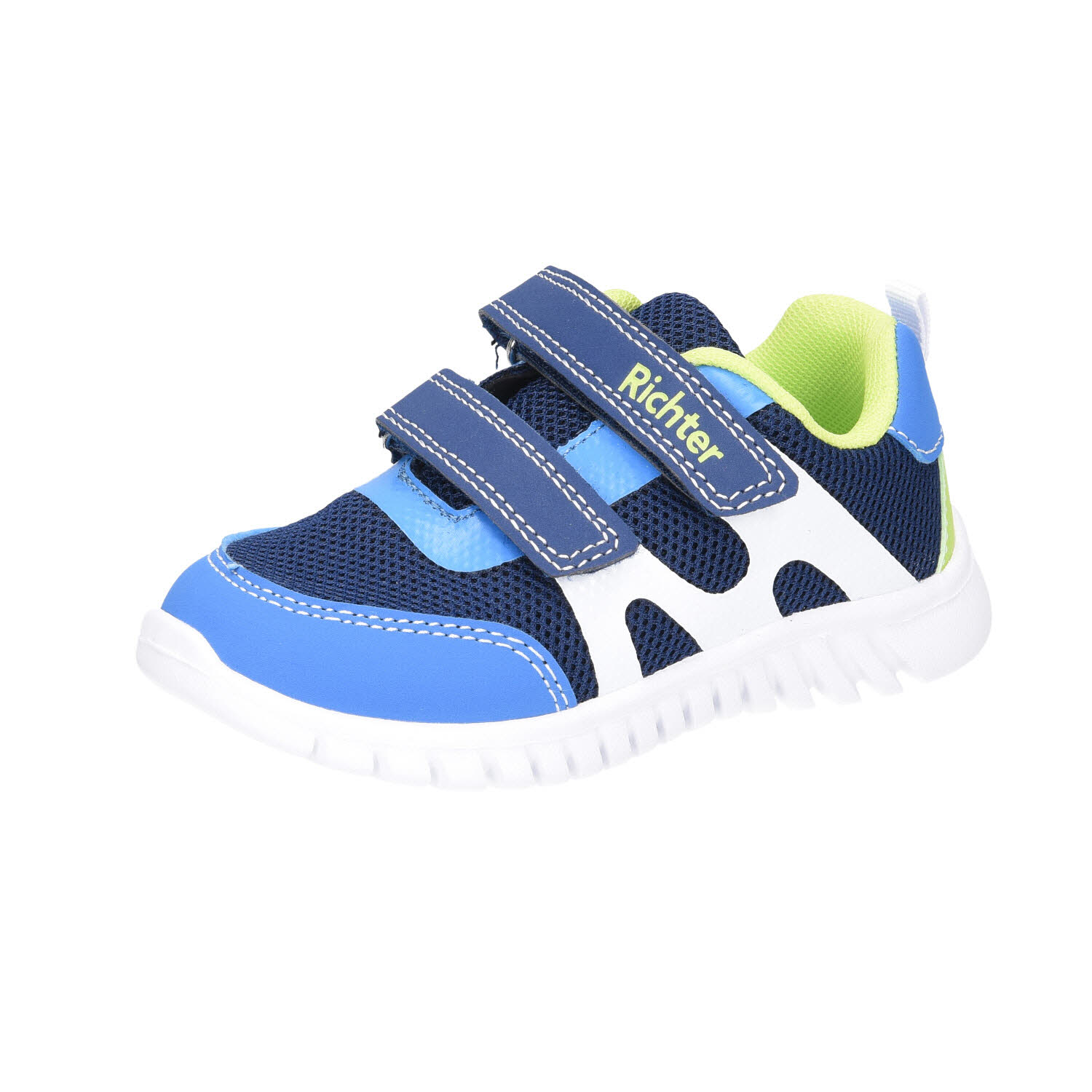 Richter Kinderschuhe Sneaker Weite M Nautic-Blue/Lime blau WMS-Mittel