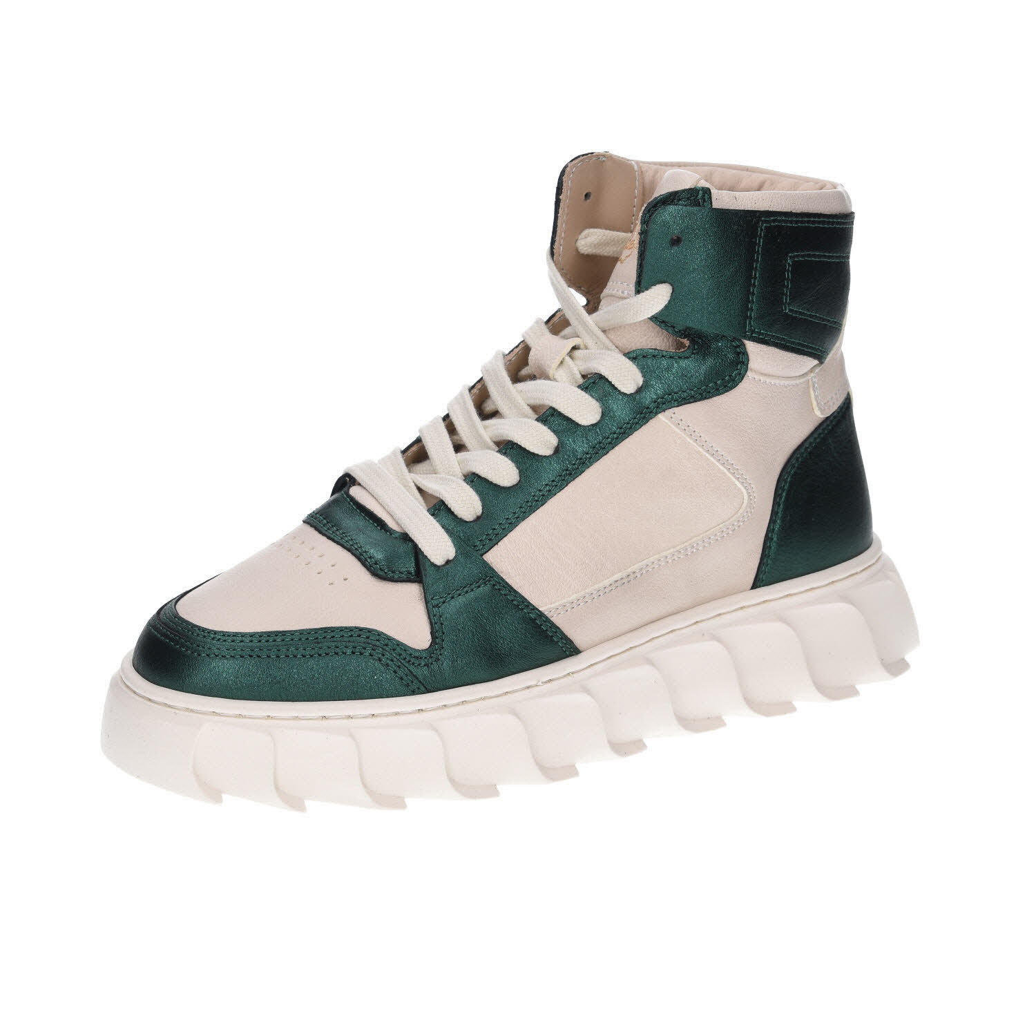 Apple of Eden Love 37 DK  Green High Sneaker Leder grün