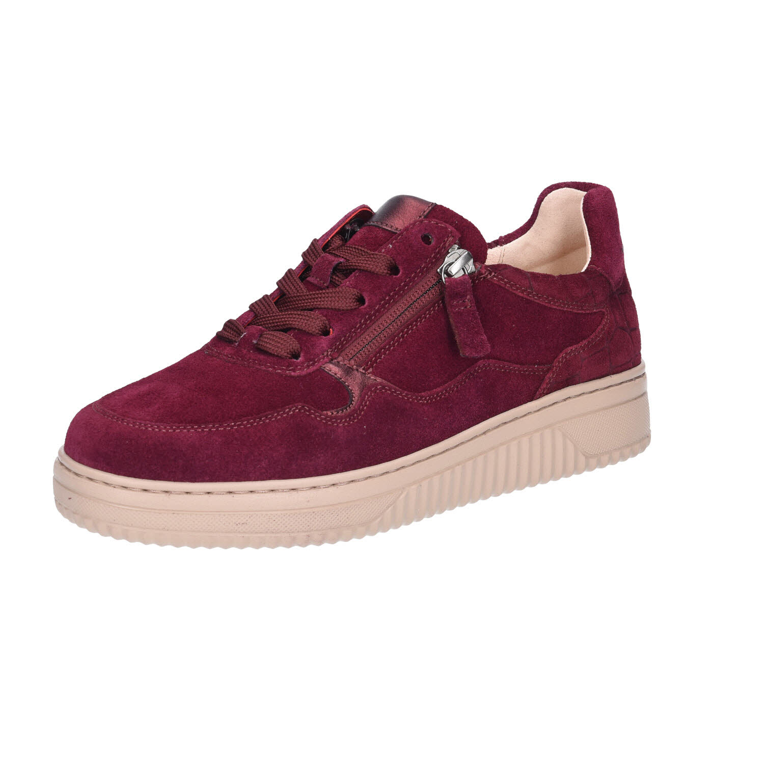 Rolling Soft Leder Sneaker Weite K rot Weite K