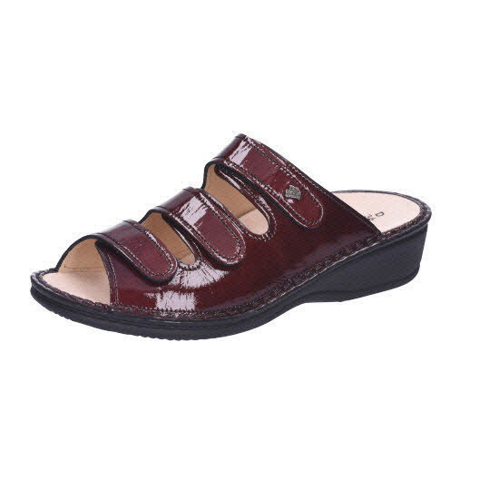FinnComfort Pisa Knautschlack Bordeaux rot