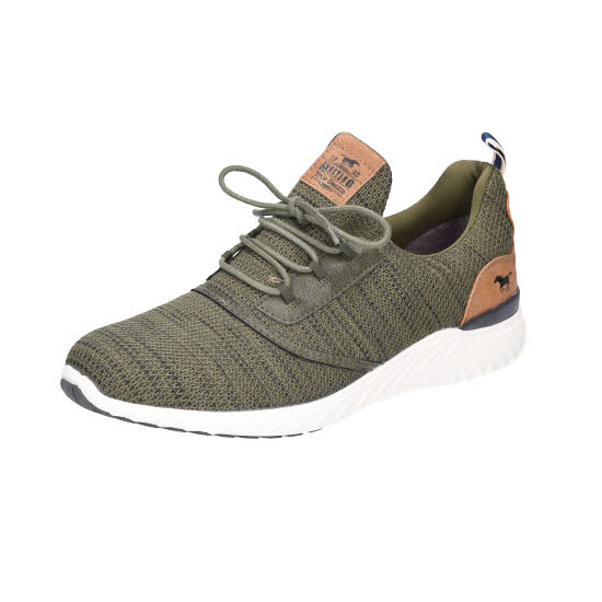 Mustang Herren Schnürhalbschuh Khaki grün