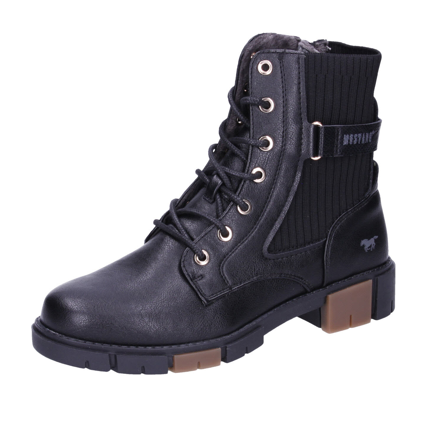 Mustang Damen Boot black schwarz