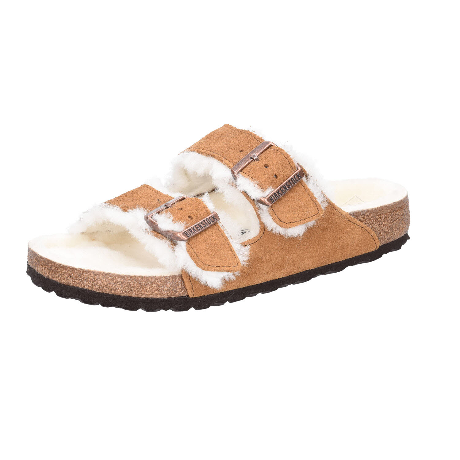 Birkenstock Arizona Shearling LEVE Mink LAF braun Bikenst normal