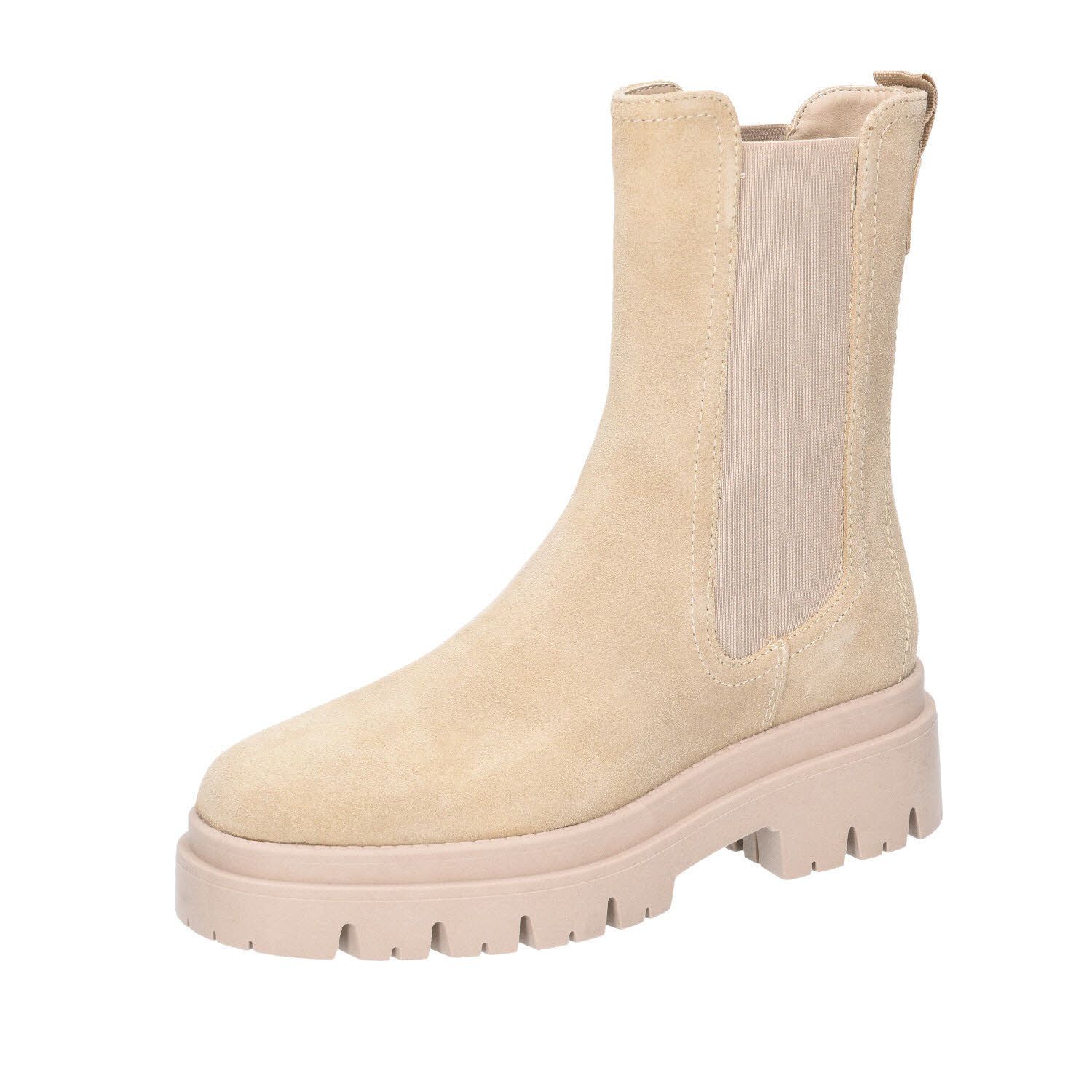 Tamaris Chelsea Boots High Suede beige