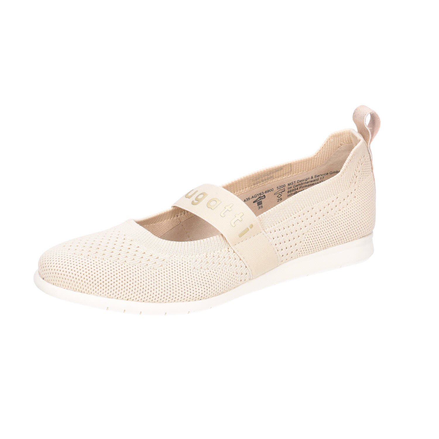 Bugatti Textil Ballerina beige Weite G