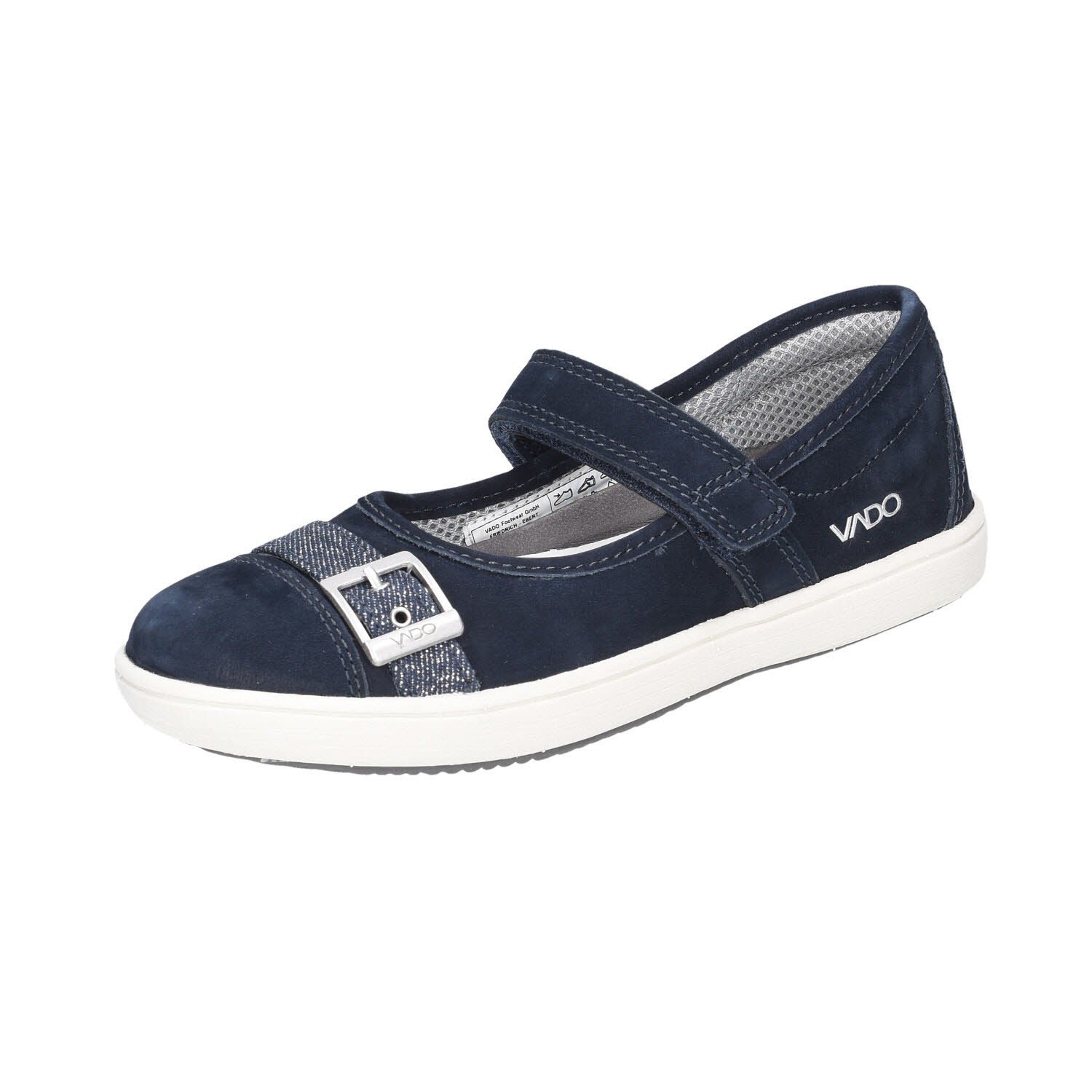 Vado LINA Ballerina Velcro Kobalt blau WMS-Mittel