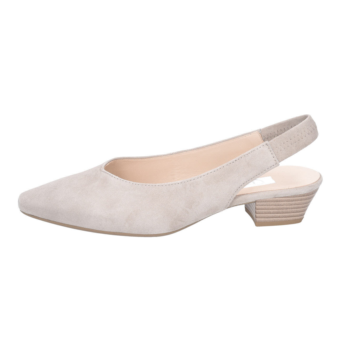 Gabor Sling-Pumps Samtchevrau Visone grau Weite F