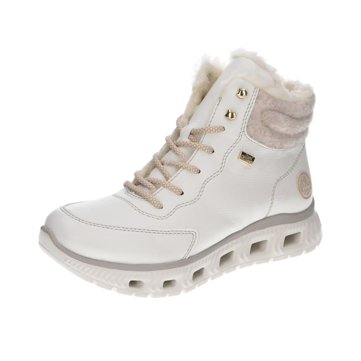 Rieker sportlicher Boot warm Tex Weite G weiß Weite G