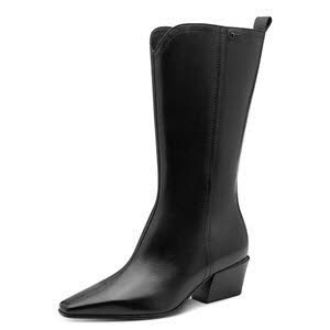 Tamaris Stiefel Black Leather Cowgirl schwarz