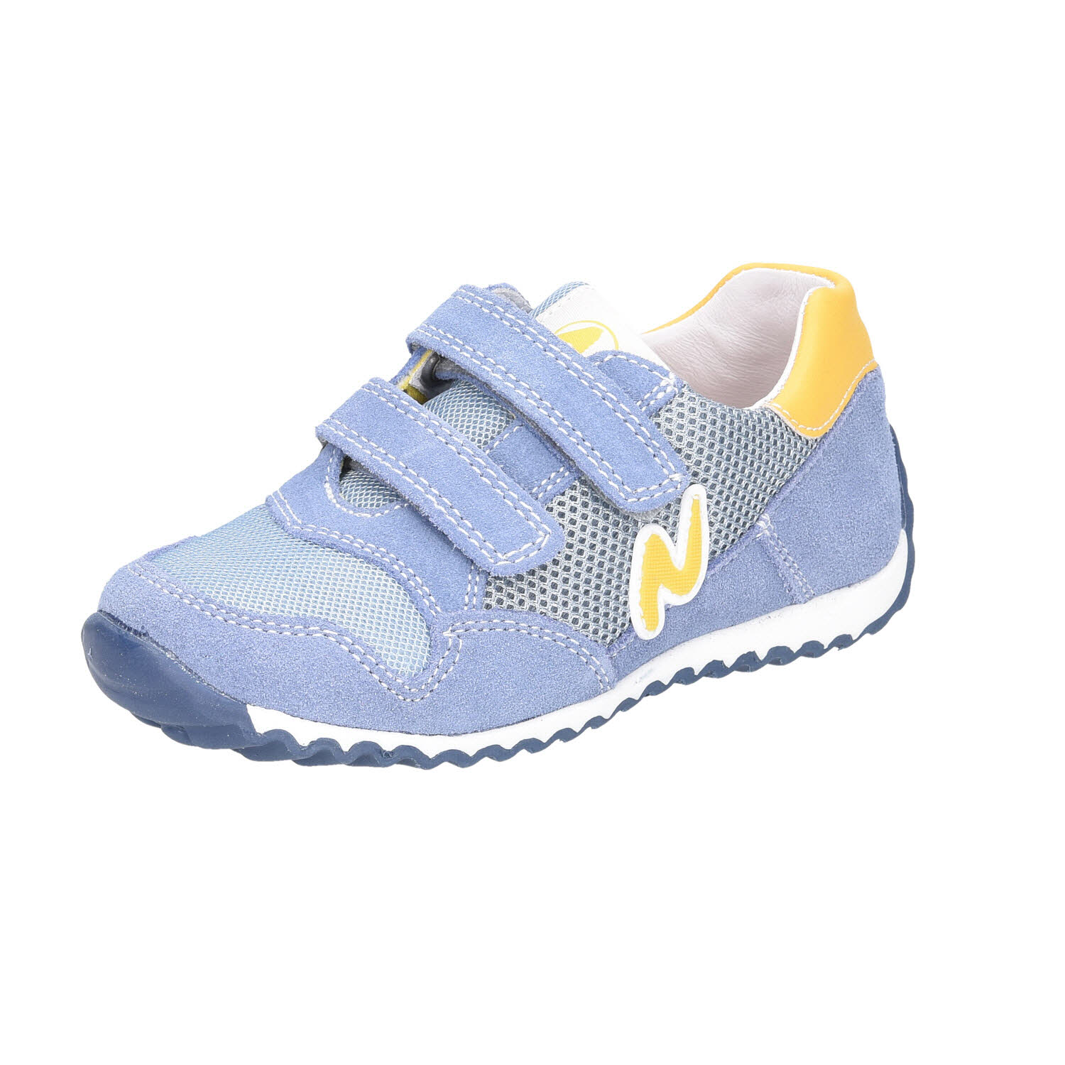 Naturino Sammy 2 Suede Celeste/Yellow blau