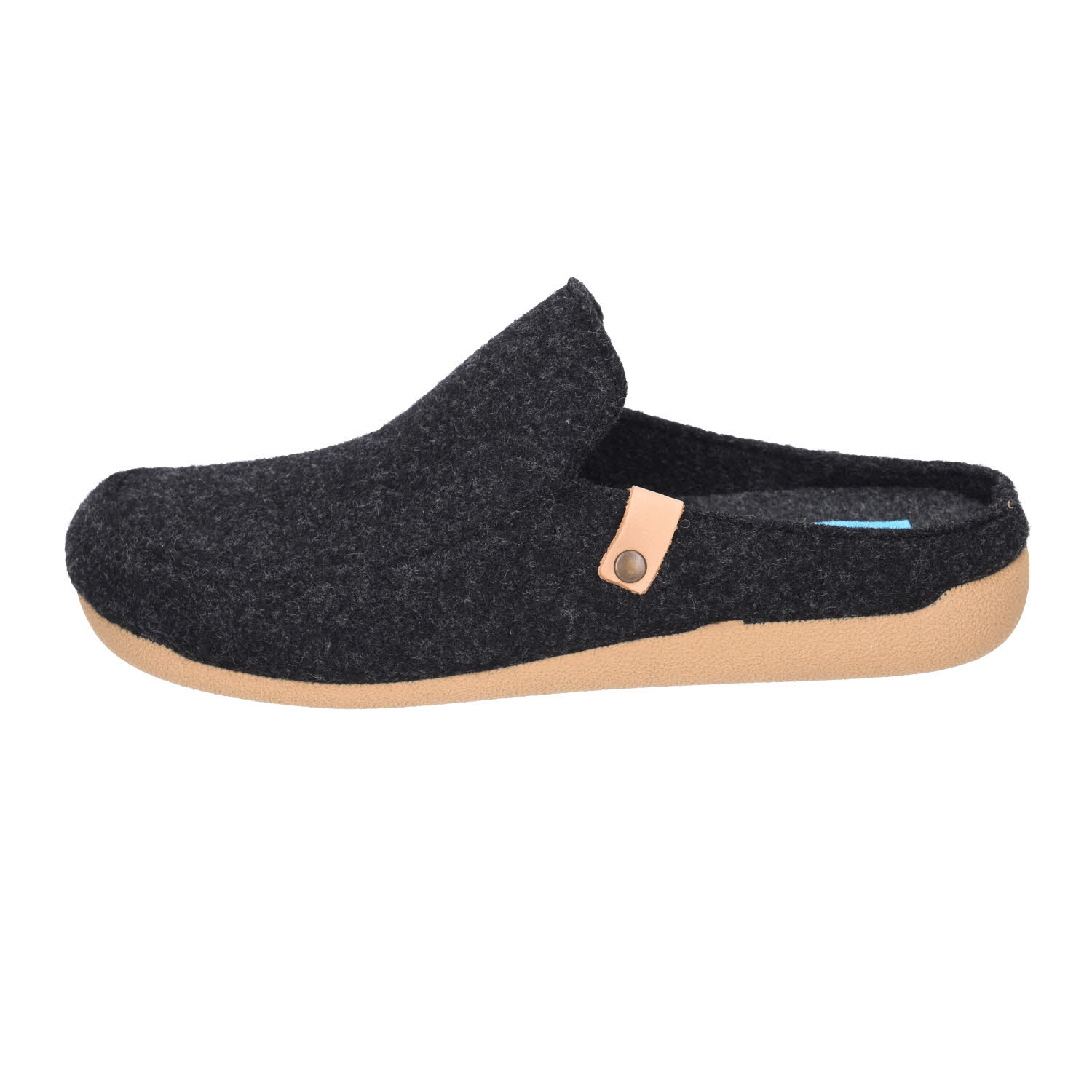 Varomed Alexander Pantoffel Filz schwarz Weite G Bild 2