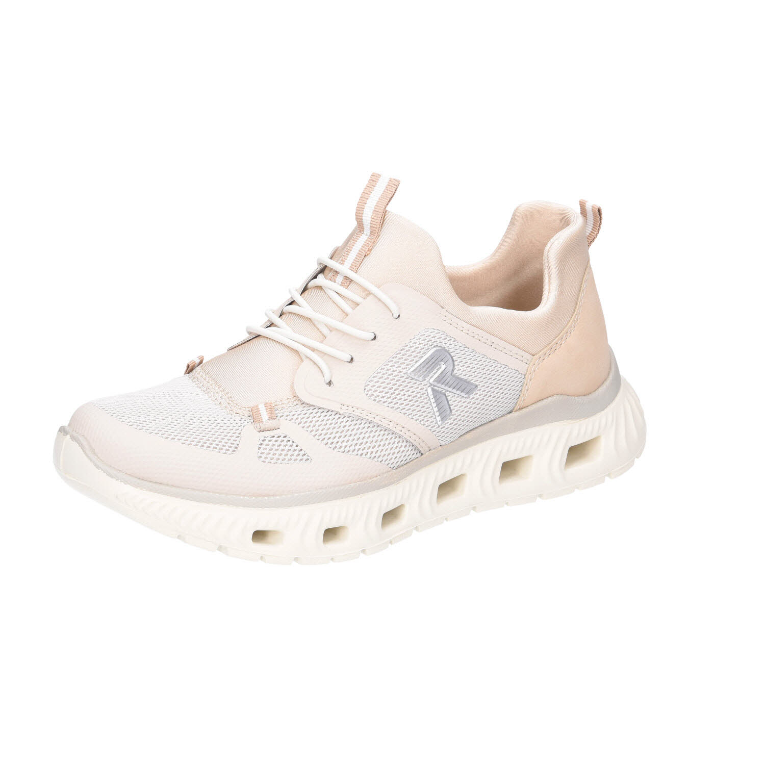 Rieker Sneaker Slipper vegan beige Weite G