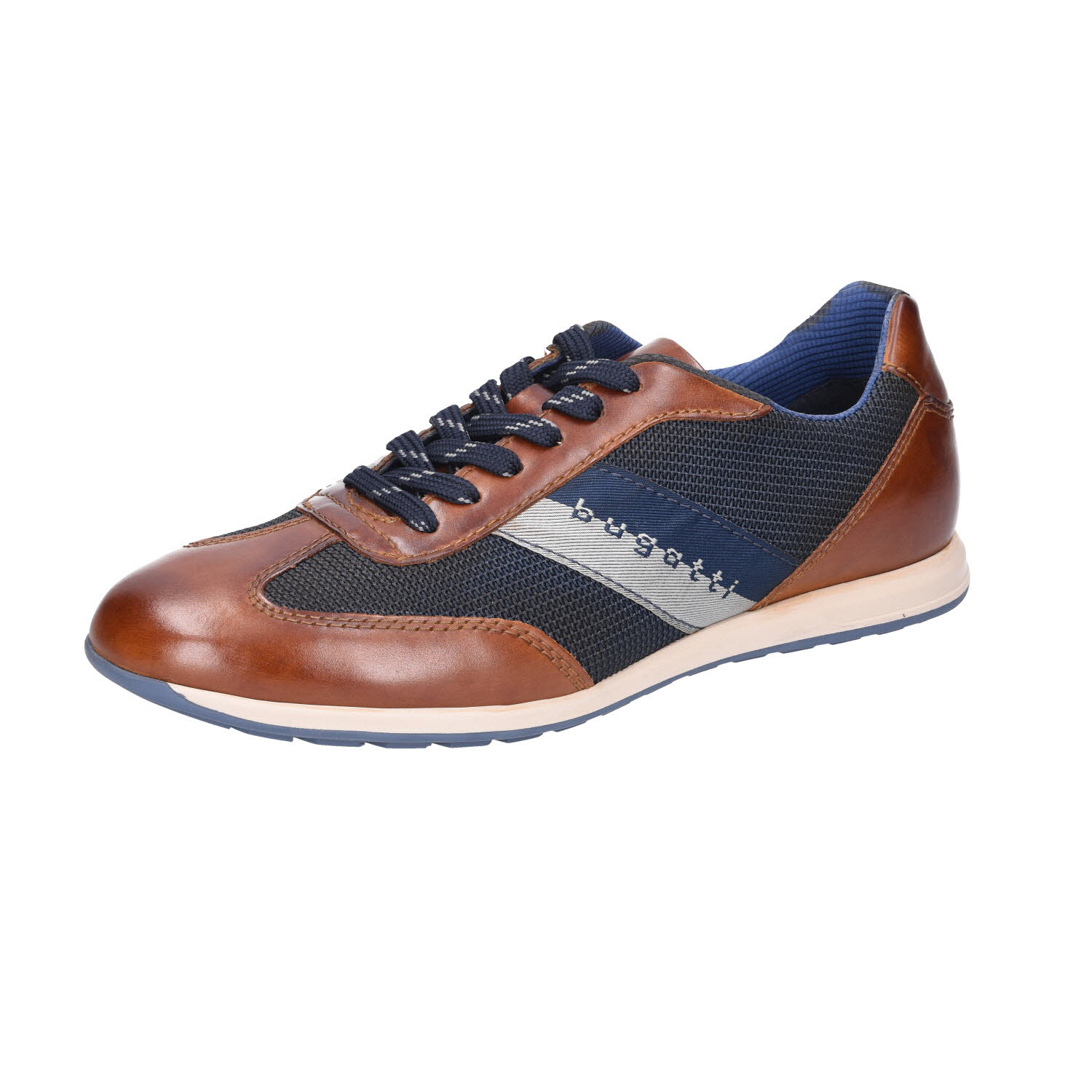 Bugatti Sneaker Cognac Dark Blue mehrfarbig