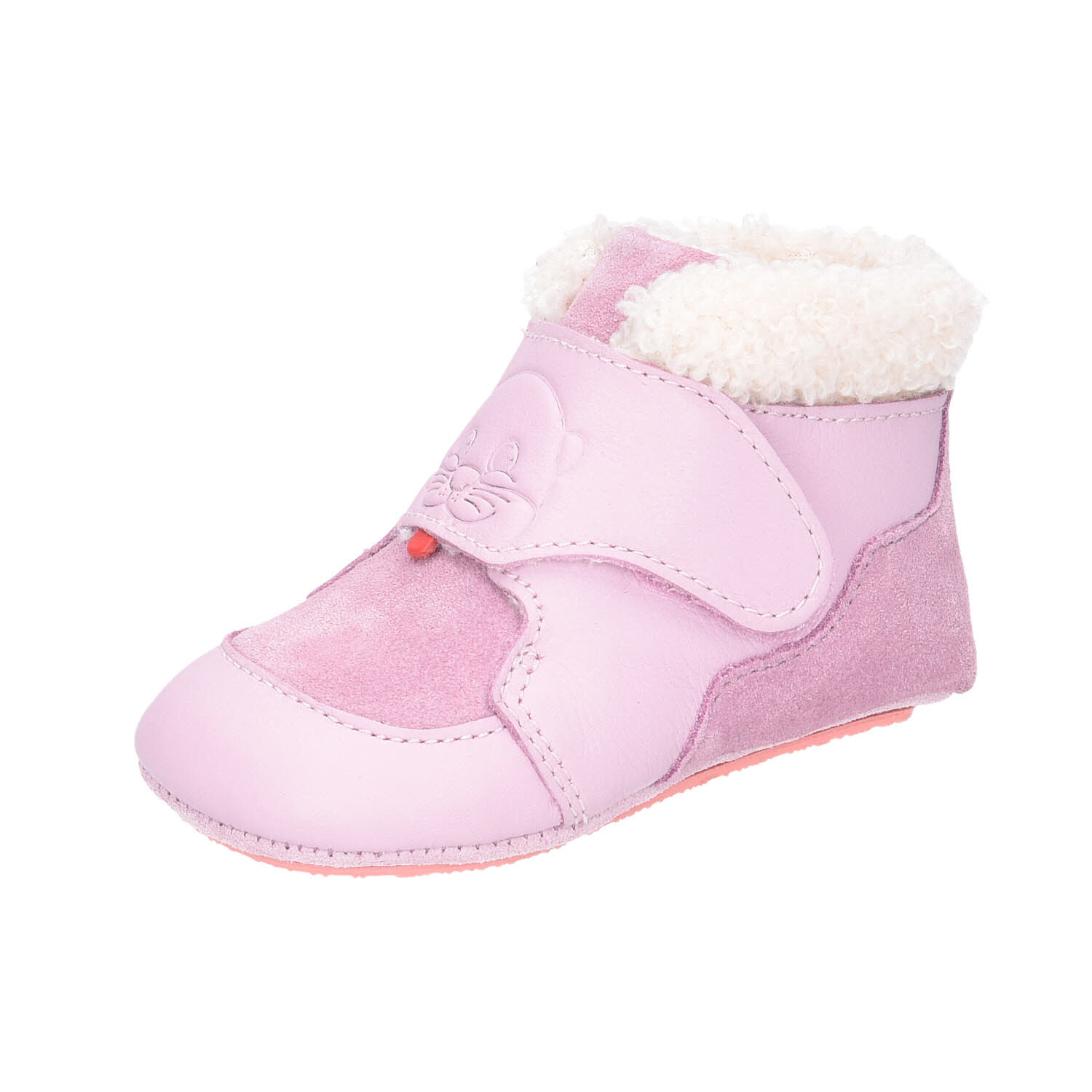 Affenzahn Krabbelschuh Leder Growy Otter pink
