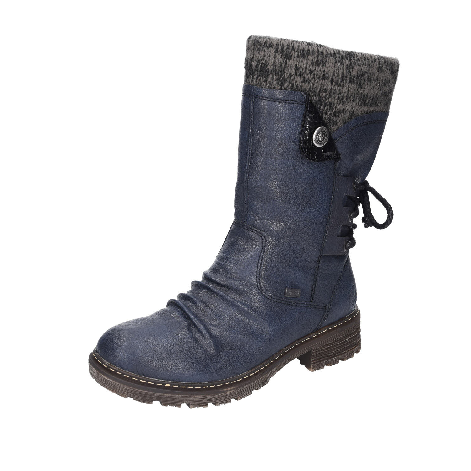 Rieker HWK Damen Stiefel blau Weite F