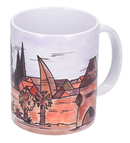 Kuckuck & Co. Tasse Soest Türme Striche braun Bild 2