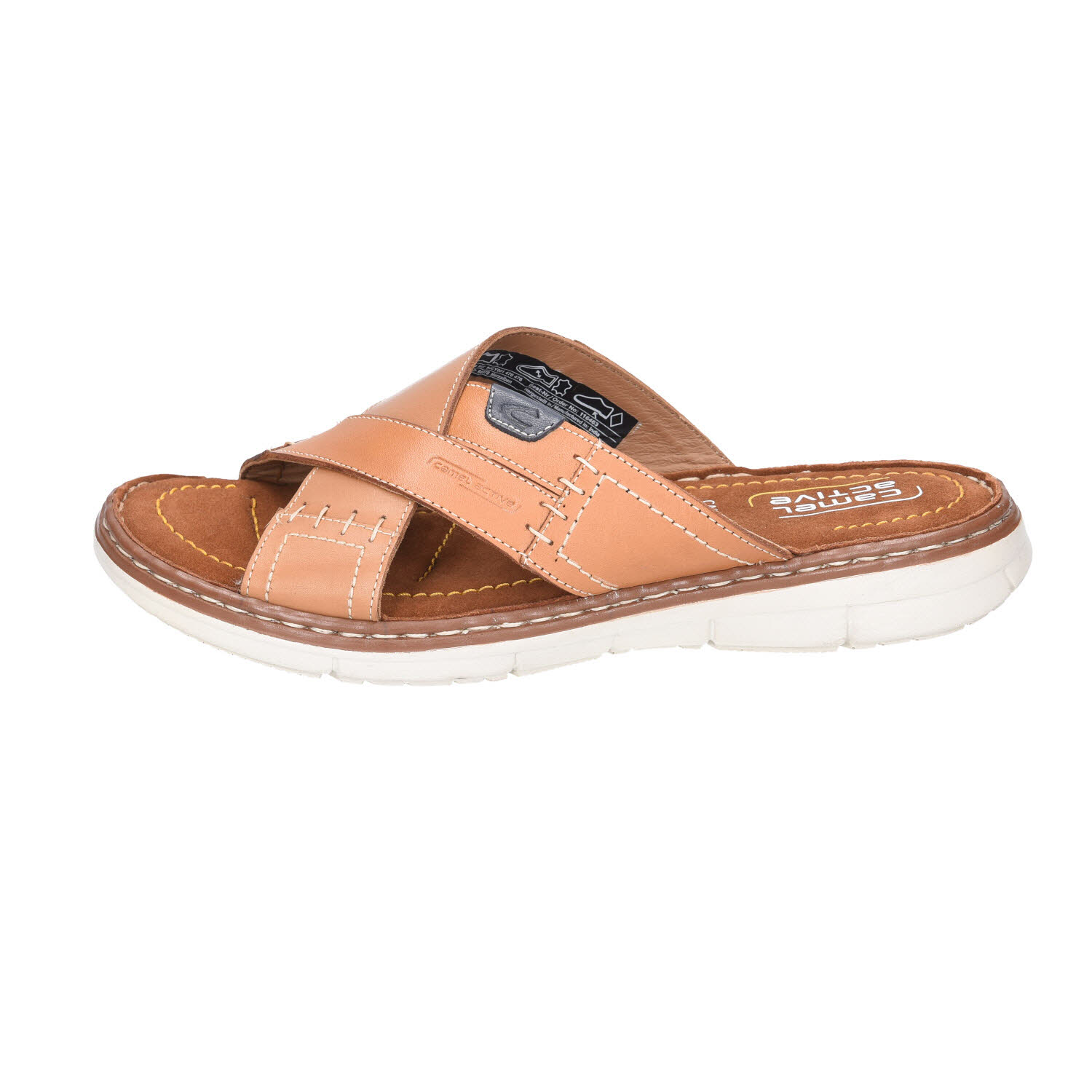 camel active Pantolette Cognac/Blau braun Bild 2