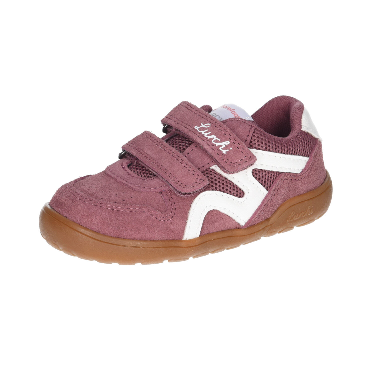 Lurchi Jamin Barefoot Suede Rose/White rot WMS-Mittel