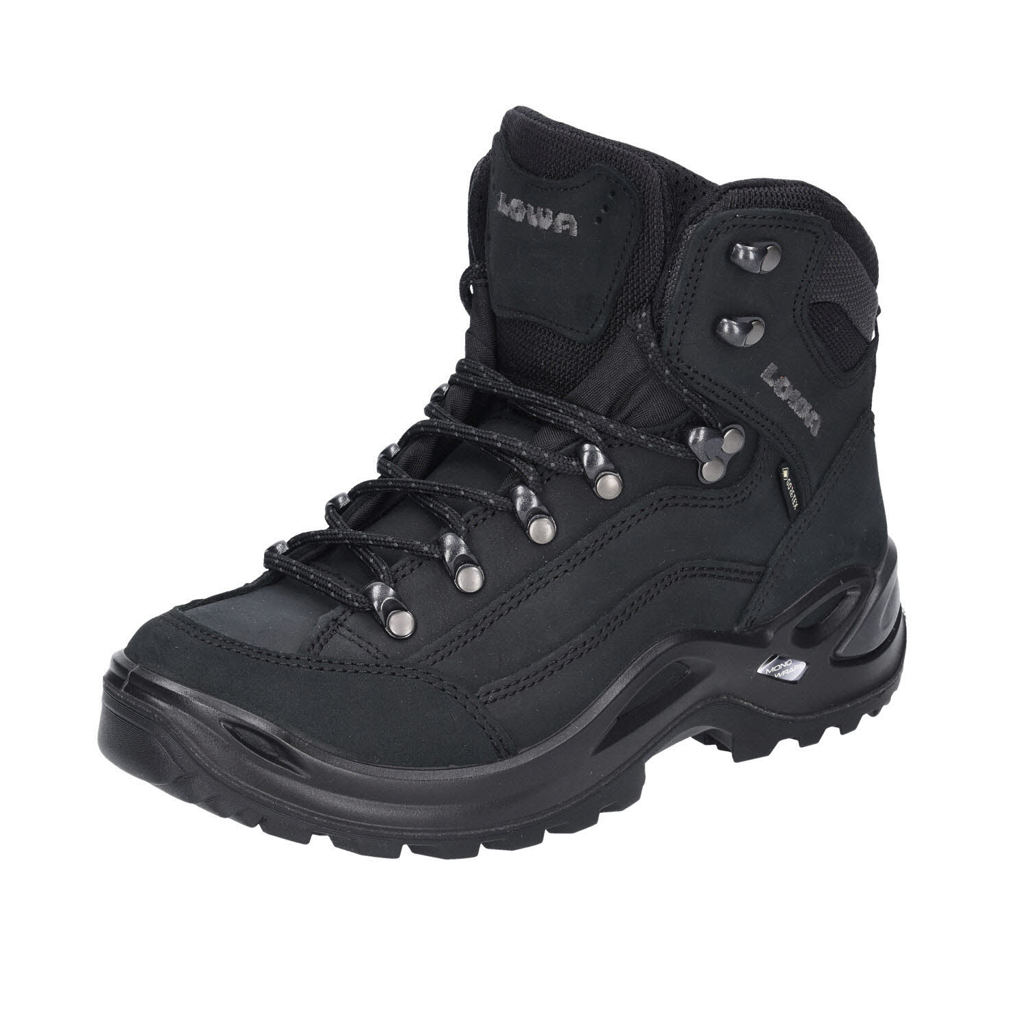 Lowa RENEGADE GTX MID Nubuk Schwarz schwarz