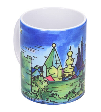 Kuckuck & Co. Tasse Soest Türme Striche dunkelbla Bild 1
