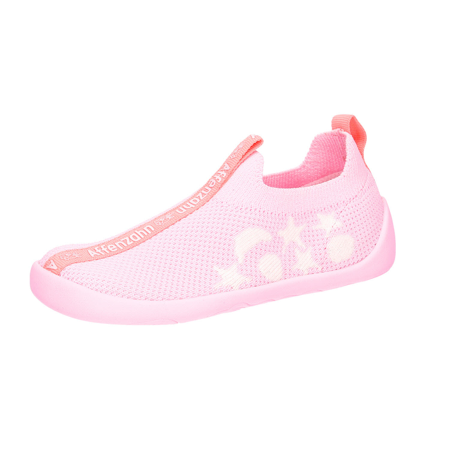 Affenzahn Hausschuh Knit Flinky Einhorn pink