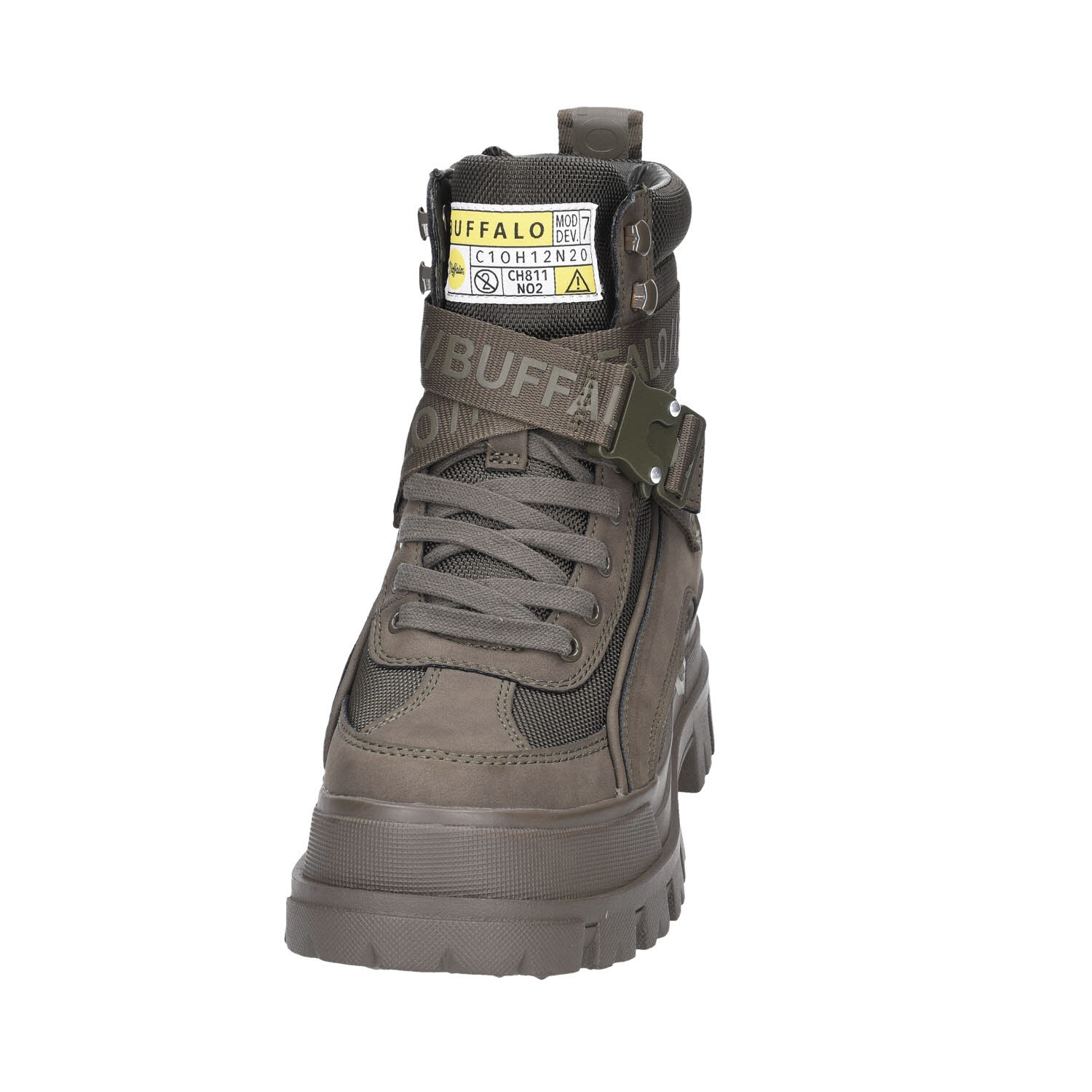Buffalo ASPHA COM1 LACEUP MID - VEGAN,KHAKI grün Bild 2