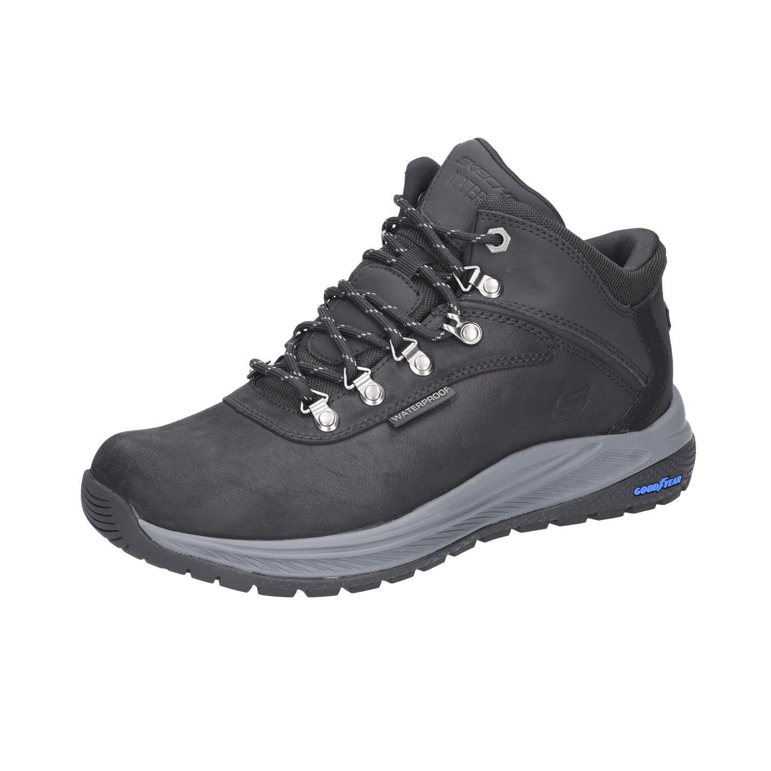 Skechers Slip Ins Relaxed Fit Waterproof GoodYear schwarz
