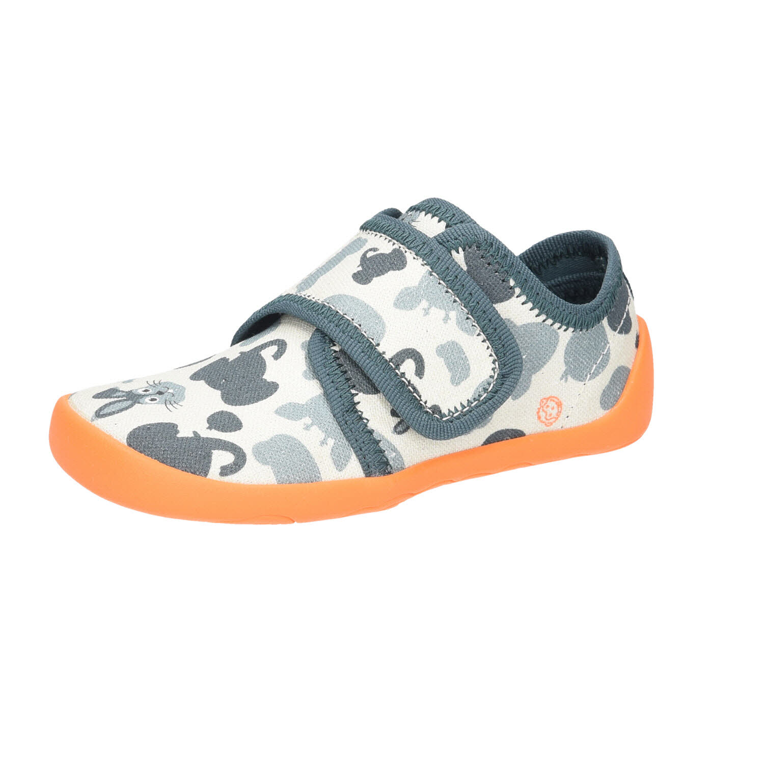 Affenzahn Hausschuh Baumwolle Movy Hase türkis