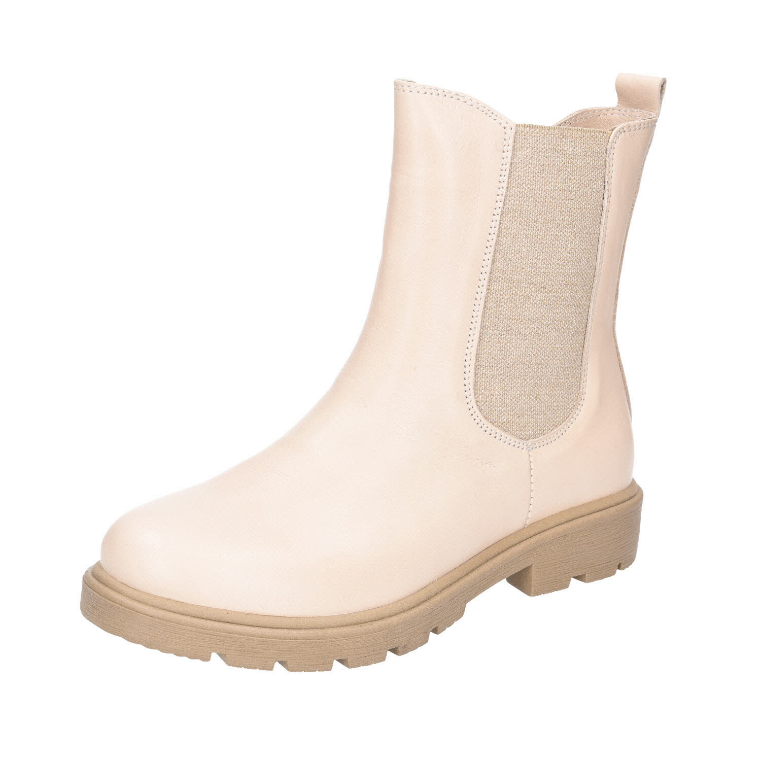 Andrea Conti Chelsea-Boots Creme beige