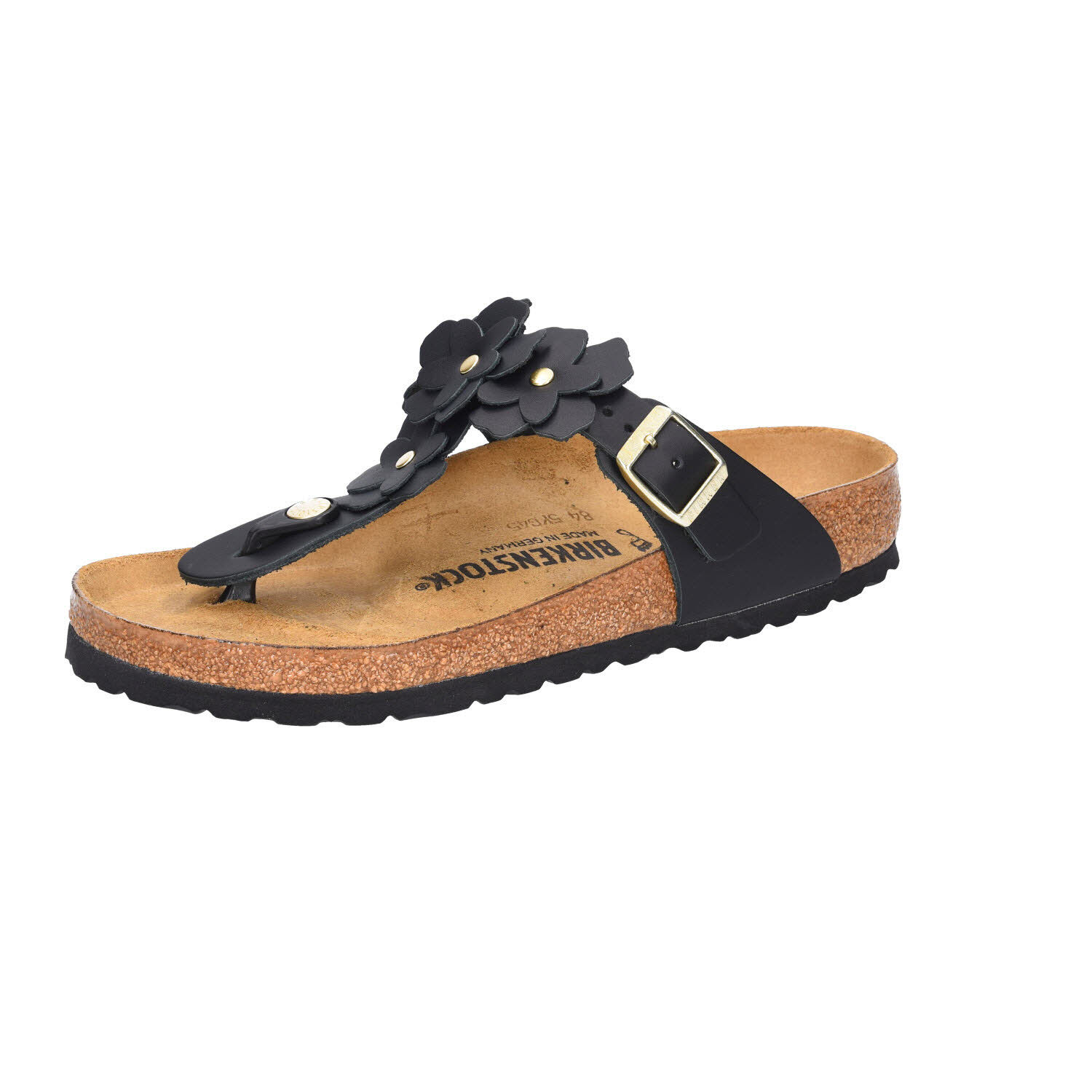 Birkenstock Gizeh Flowers LE Black schwarz Bikenst normal