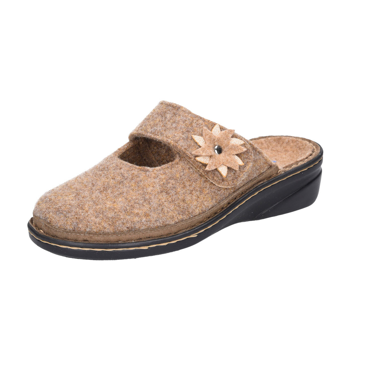 Varomed Irma Pantoffel braun Weite H
