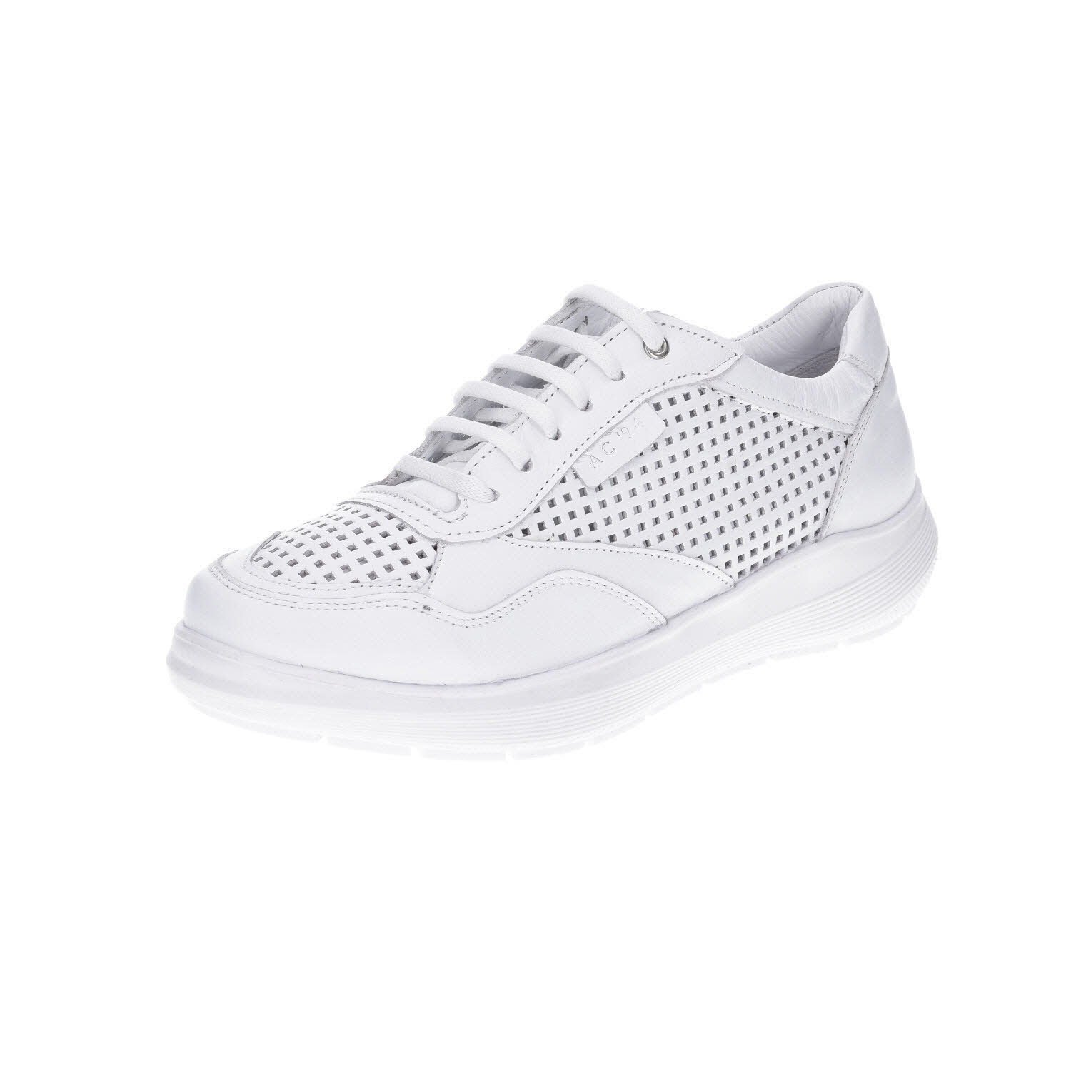 Andrea Conti Sneaker Gelocht Weiß weiß