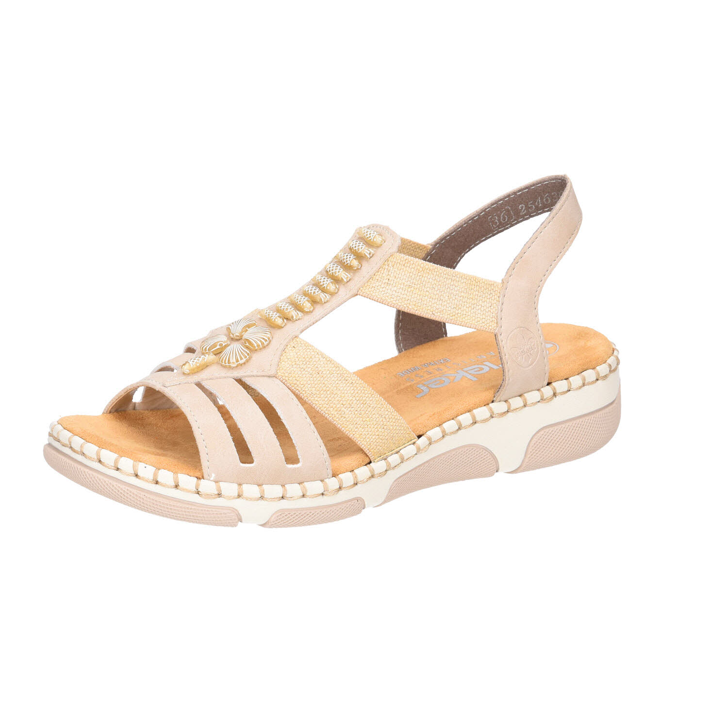 Rieker FSK Damen Sandalen beige Weite H