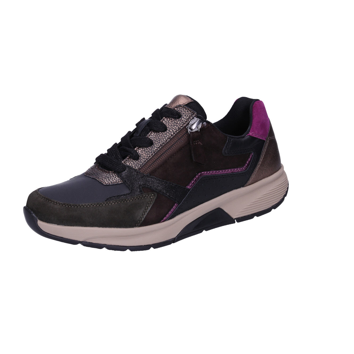 Rolling Soft Rolling Soft Sneaker Choco/Berry mehrfarbig Weite G