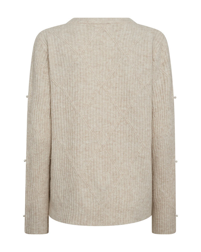 FREE/QUENT Pearly Pullover Moonbeam Melange beige Bild 2