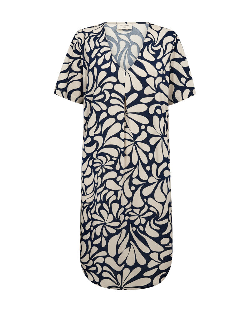 FREE/QUENT Floi Dress Navy/Moonbeam